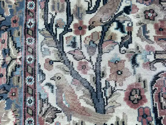 Tapis à l'arbre de vie, détail du champ.